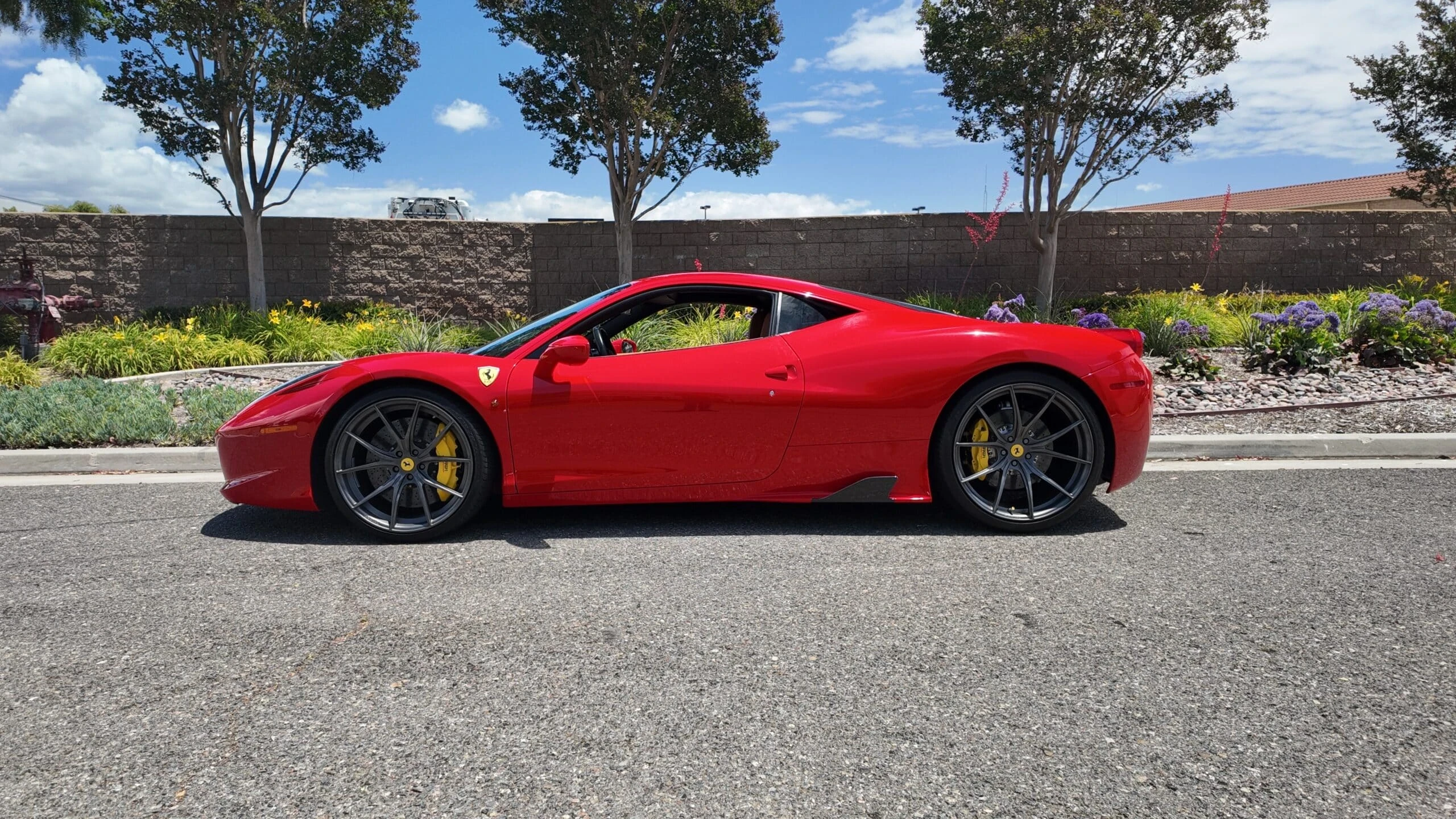 Ferrari 458 Italia detail relevant to miami date-night exotic car rentals on LUX / CAR / RENTAL