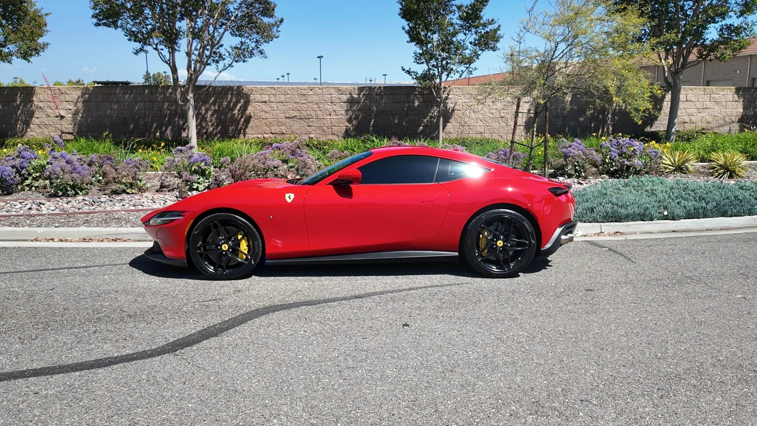 Ferrari Roma detail relevant to residence and condo car delivery on LUX / CAR / RENTAL
