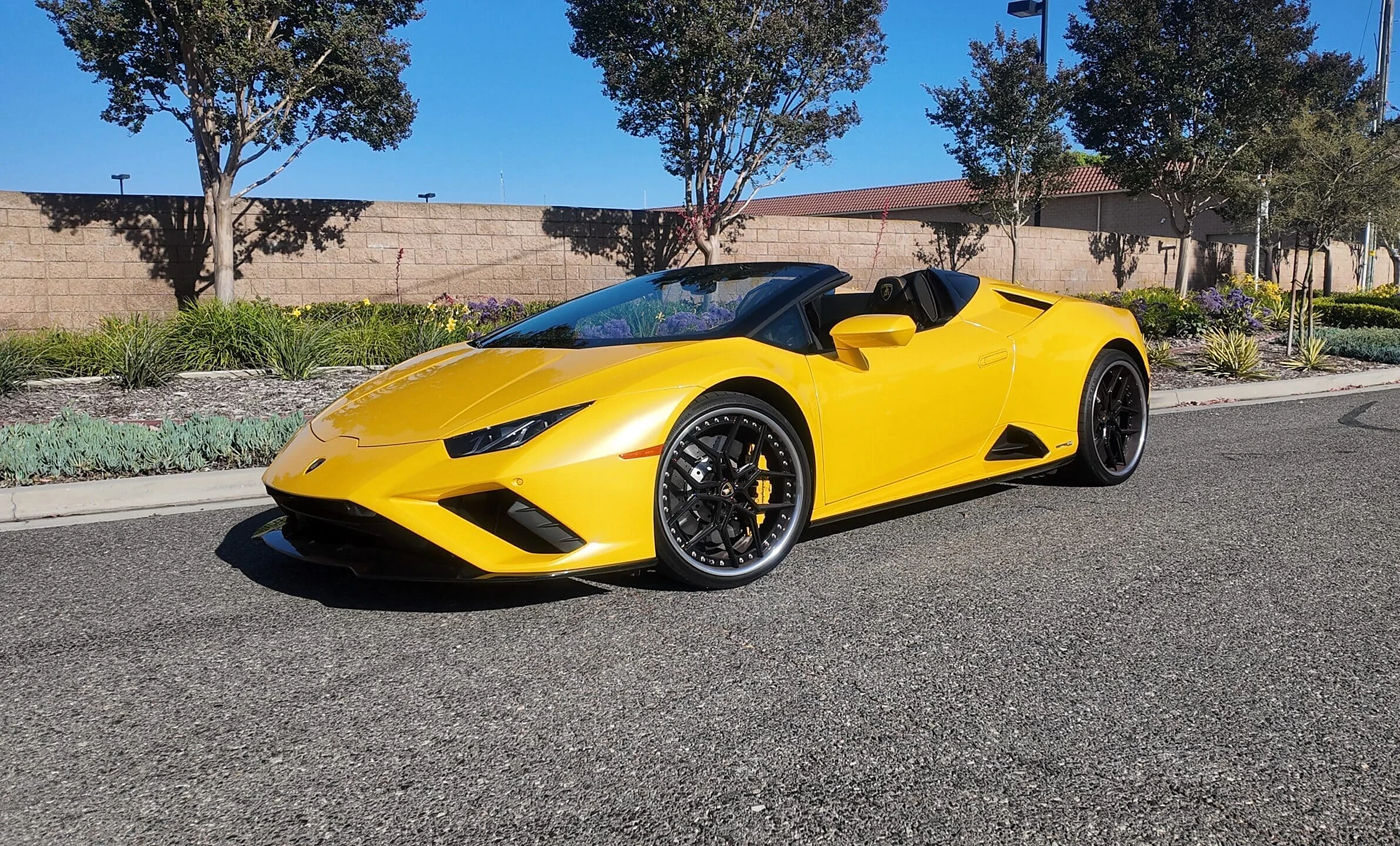 Lamborghini Huracán EVO Spyder detail relevant to multi-car exotic rental coordination on LUX / CAR / RENTAL